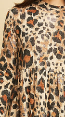 Mocha Leopard Print Dress - Midnight Magnolia Boutique